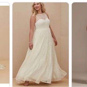 Torrid— ivory lace and sequin brand new wedding dress with tags